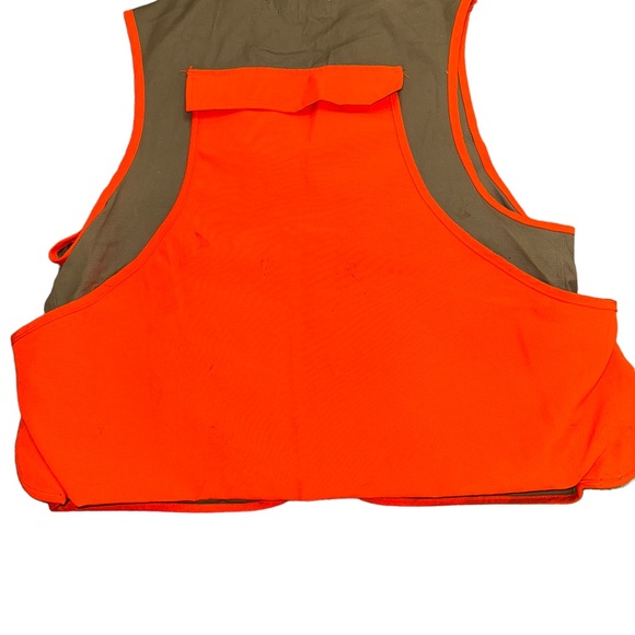 Vintage Avid Outdoor  Orange Small Game Hunting Vest Size M (38-40) Front Zipper - Picture 2 of 3